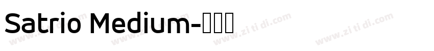 Satrio Medium字体转换